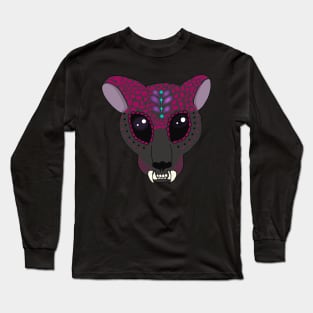 Jasmine, Sugar Skull Jaguar Long Sleeve T-Shirt